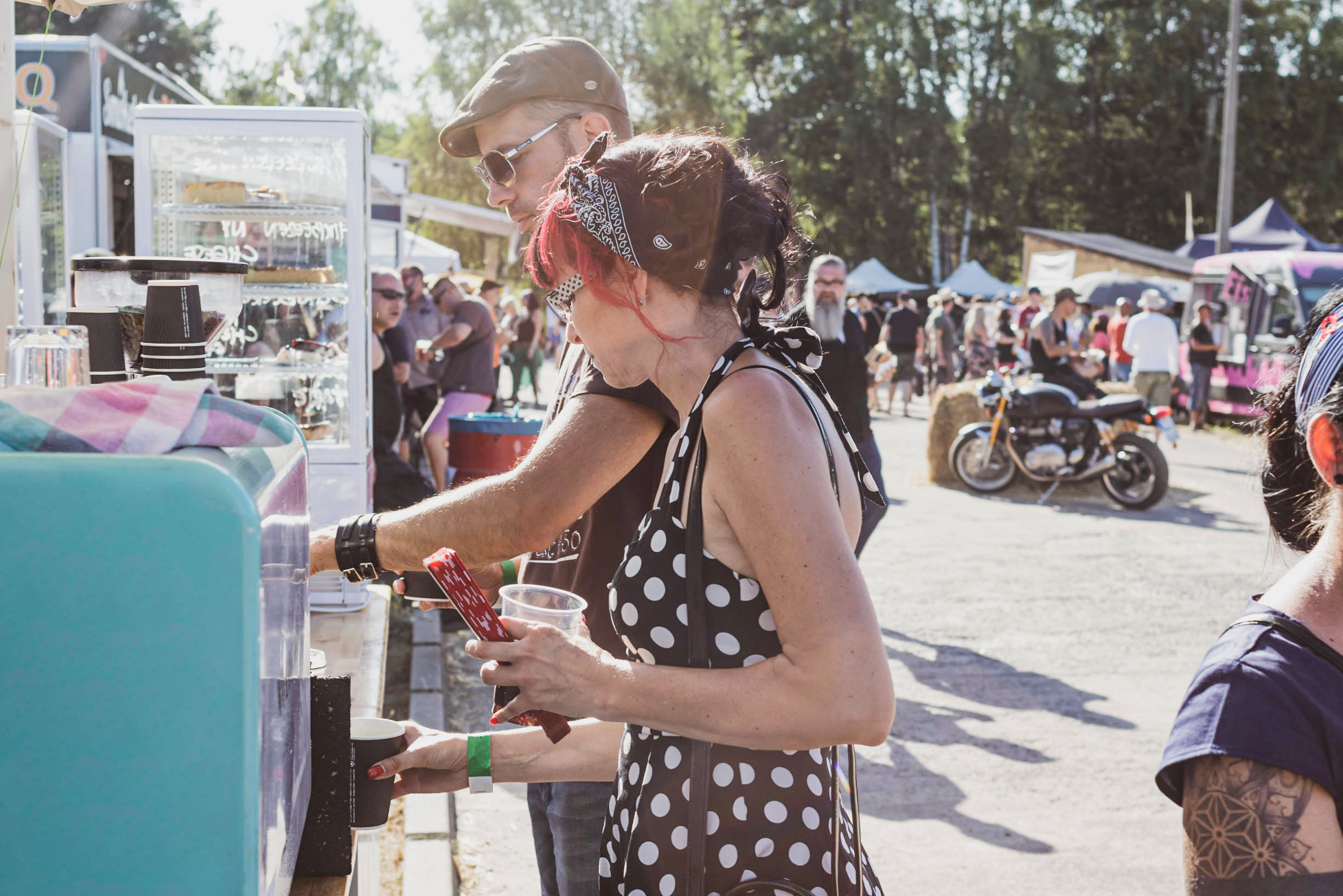 Das Pickup Catering-Mobil auf dem Berliner Festival RACE61