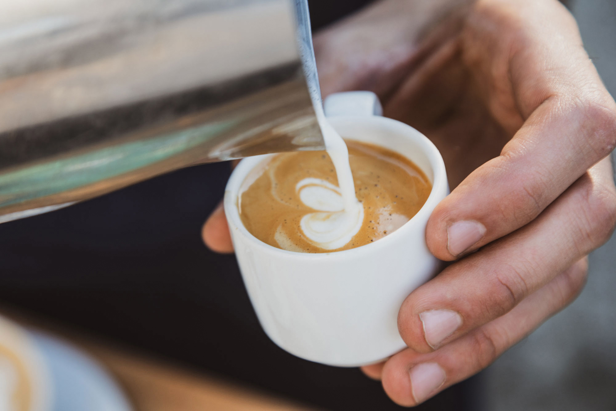 Espresso Macchiato mit Latteart